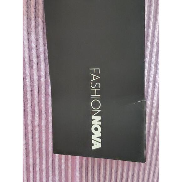 Fashion Nova Women's Purple Polyester Boat Neck Short Sleeve Knee Length Dress M - Picture 9 of 12